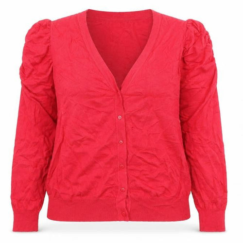 Klass Womens Pink V-Neck  Viscose Cardigan Jumper Size L