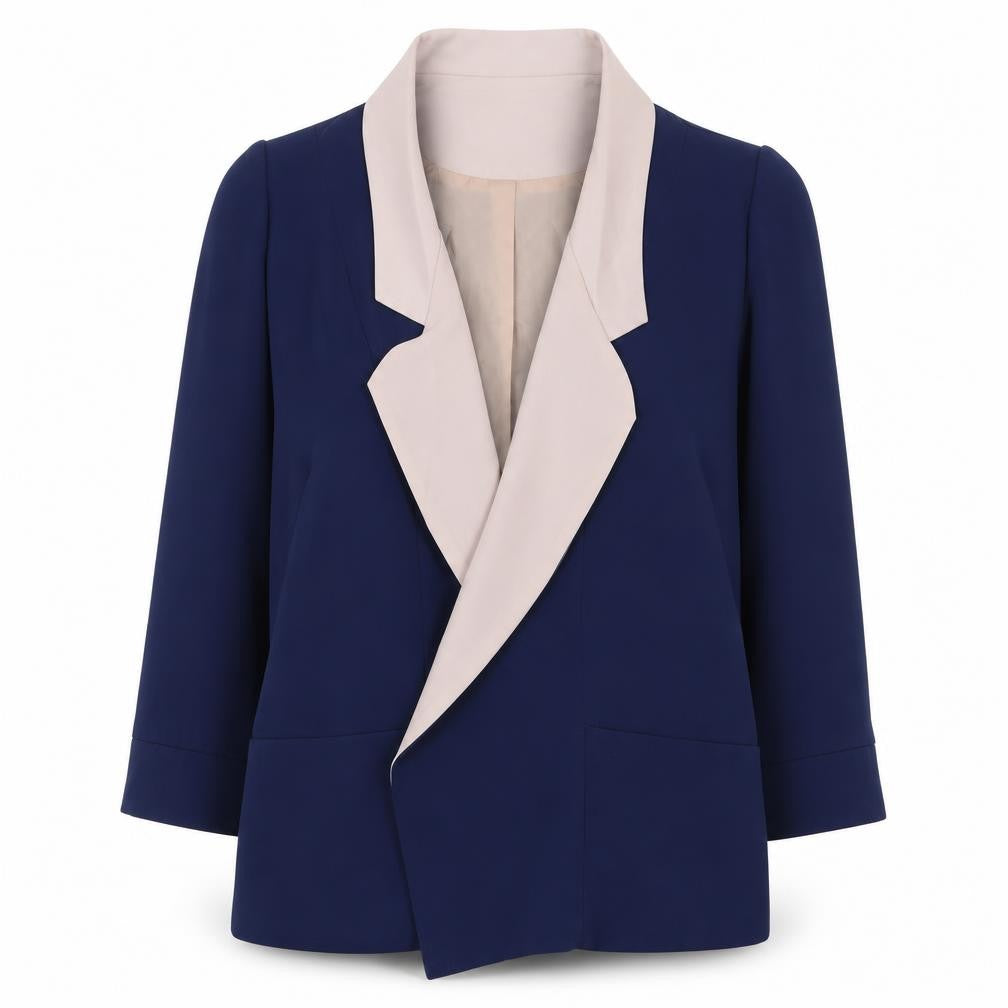 Front view of Dorothy] women’s blue jacket, size M