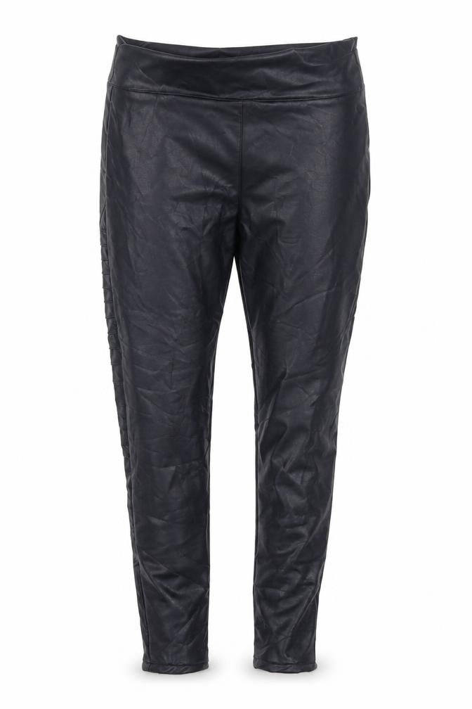 Front view of Babe women’s grey polyamide trousers, size S, 27-inch leg regular