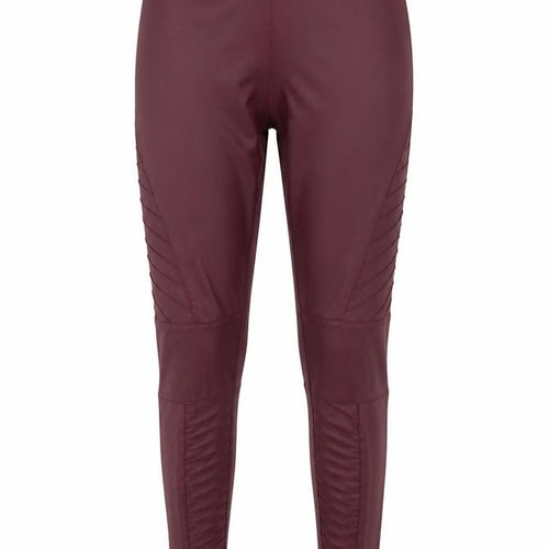 Yu & Me Womens Red  Polyamide Trousers  Size S L26 in Regular  - Leather Trousers