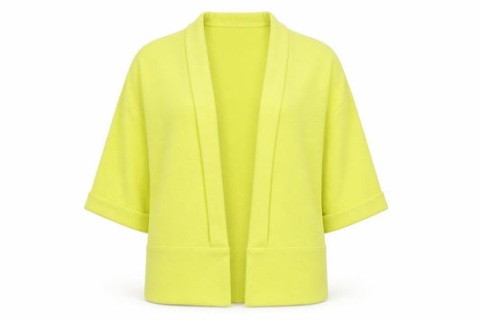 Front view of Nightingales women’s green jacket blazer, size UK 12