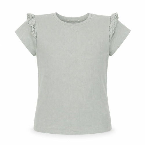 George Girls Green  Cotton Basic T-Shirt Size 10-11 Years Round Neck Pullover