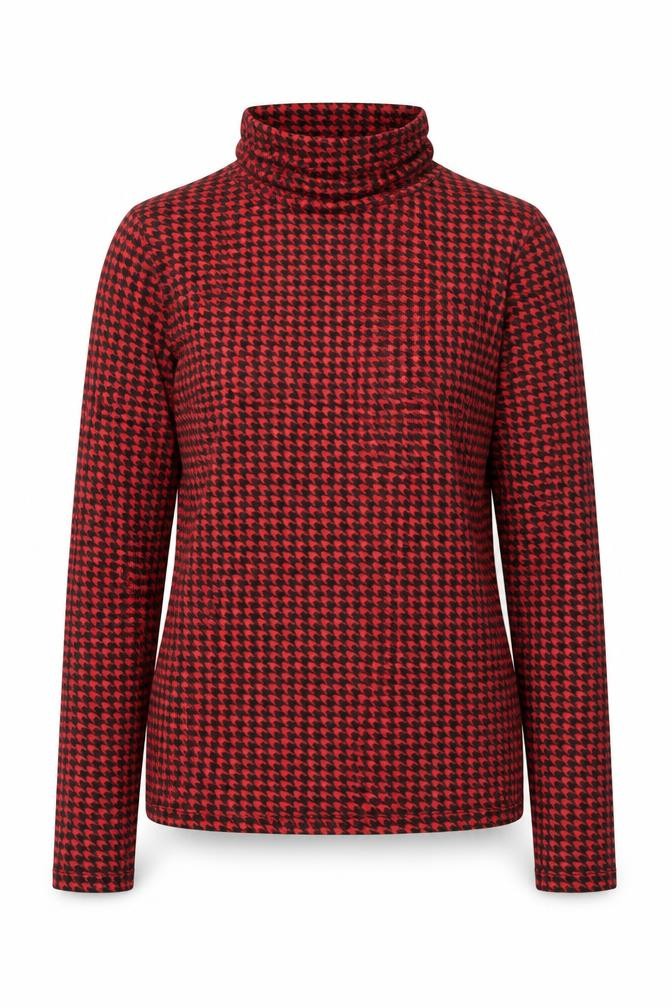 Primark Womens Multicoloured Roll Neck Houndstooth Polyester Pullover Jumper Size 10