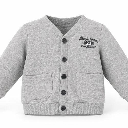 Early Days Baby Grey  Cotton Cardigan Jumper Size 6-9 Months  Button