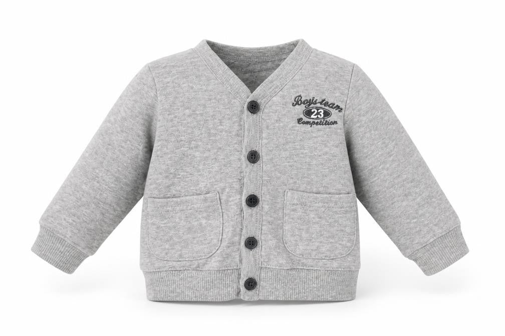 Early Days Baby Grey  Cotton Cardigan Jumper Size 6-9 Months  Button