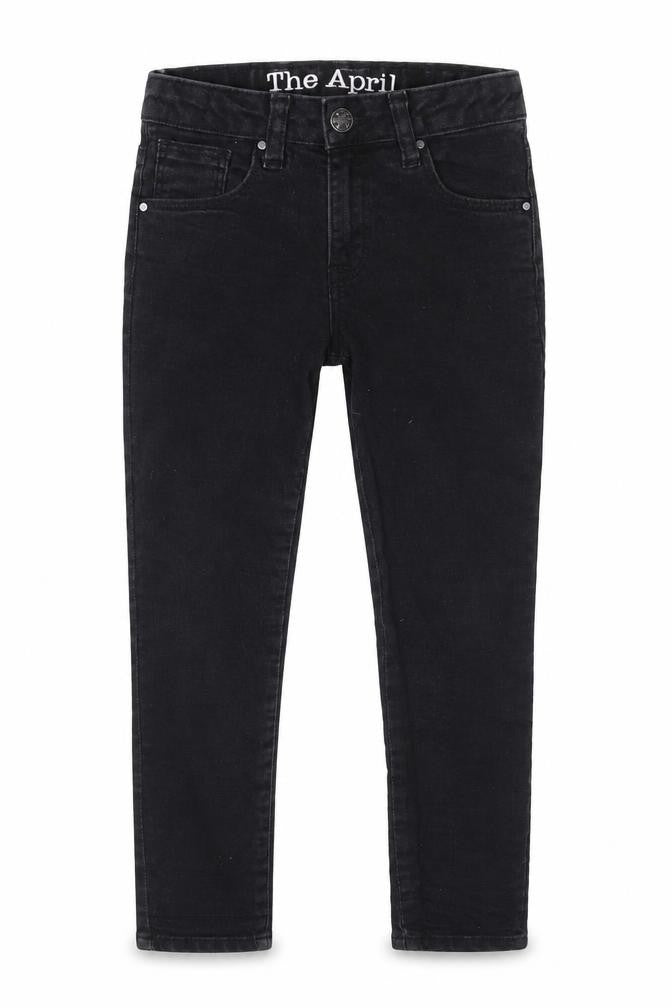 Matalan Girls Black  Cotton Skinny Jeans Size 7 Years  Regular Button