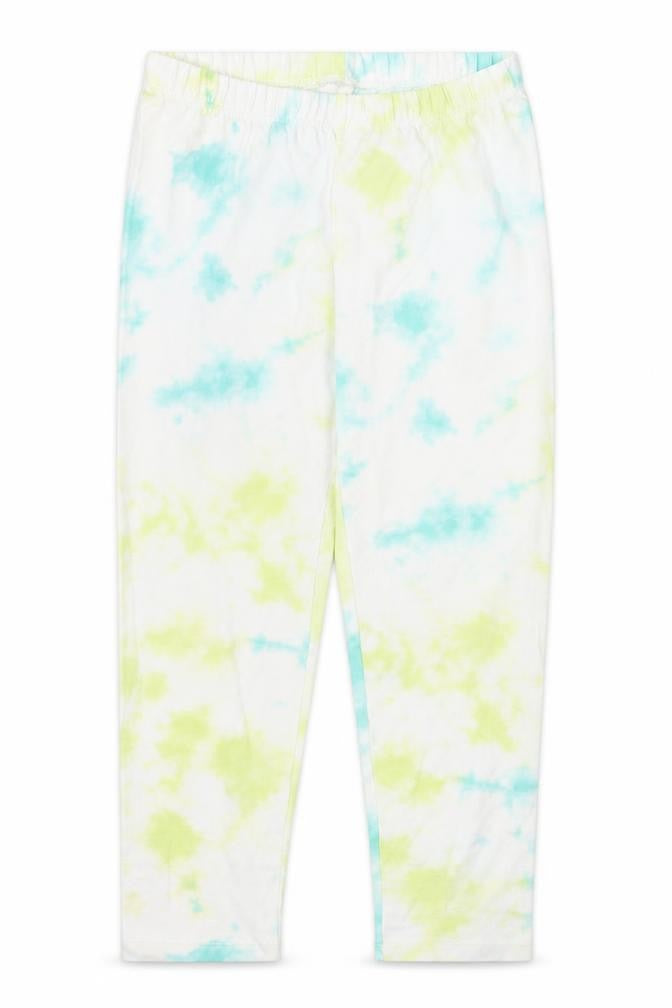 Gap Girls Yellow  Cotton Carrot Trousers Size 10-11 Years  Regular  - Blue Tie Dye