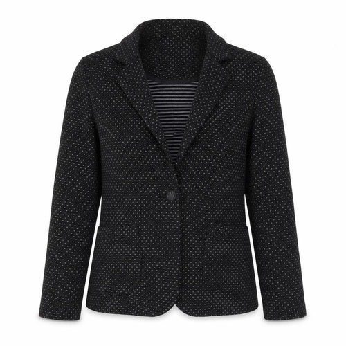Henry Holland Womens Black Geometric Cotton Jacket Blazer Size 8