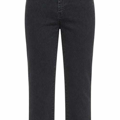 Mirella Womens Black  Cotton Cropped Jeans Size 24 in L24 in Regular Button