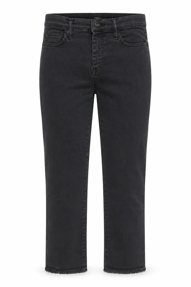 Mirella Womens Black  Cotton Cropped Jeans Size 24 in L24 in Regular Button