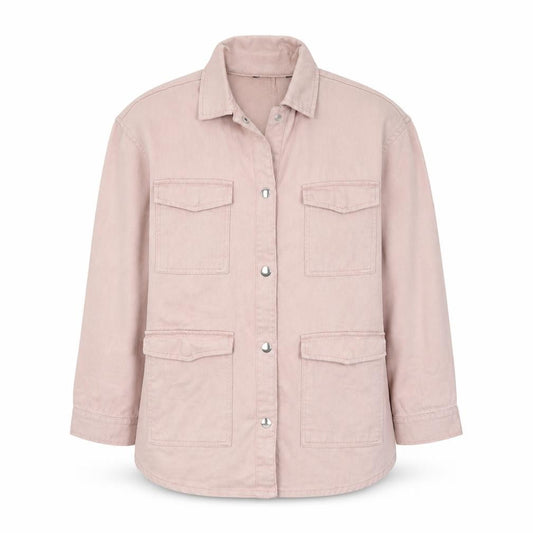 Front view of Dunnes women’s pink jacket, size XS, button