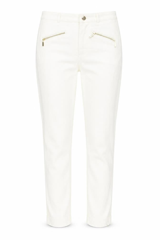 Marks and Spencer Womens White  Viscose Skinny Jeans Size 8 L29 in Regular Button
