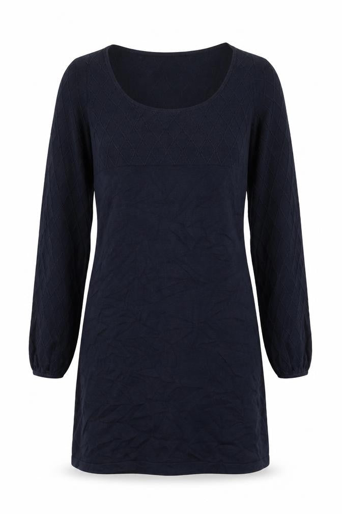 Oasis Womens Blue  Cotton Jumper Dress  Size XS  Round Neck Pullover