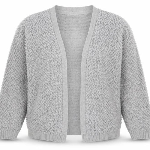 Very Womens Grey V-Neck  Acrylic Cardigan Jumper Size 12