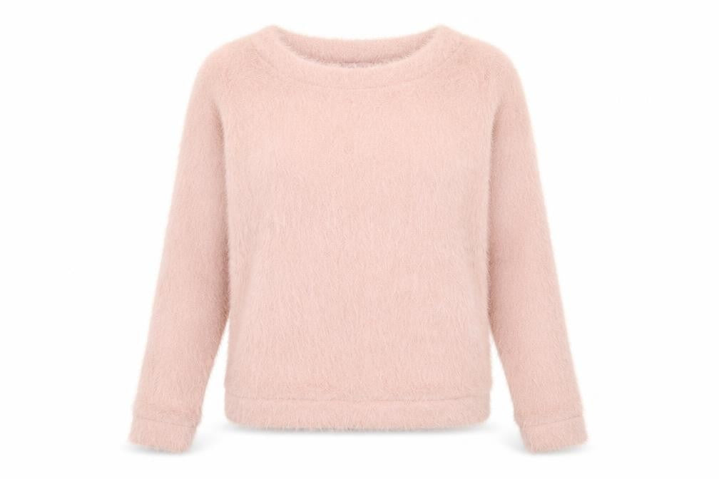 Next Womens Pink Crew Neck  Polyester Pullover Jumper Size 12