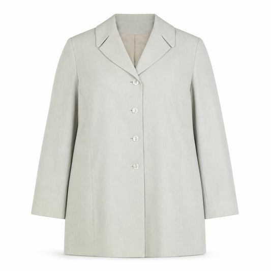 Front view of Modern Classics women’s green jacket blazer, size UK 14, button