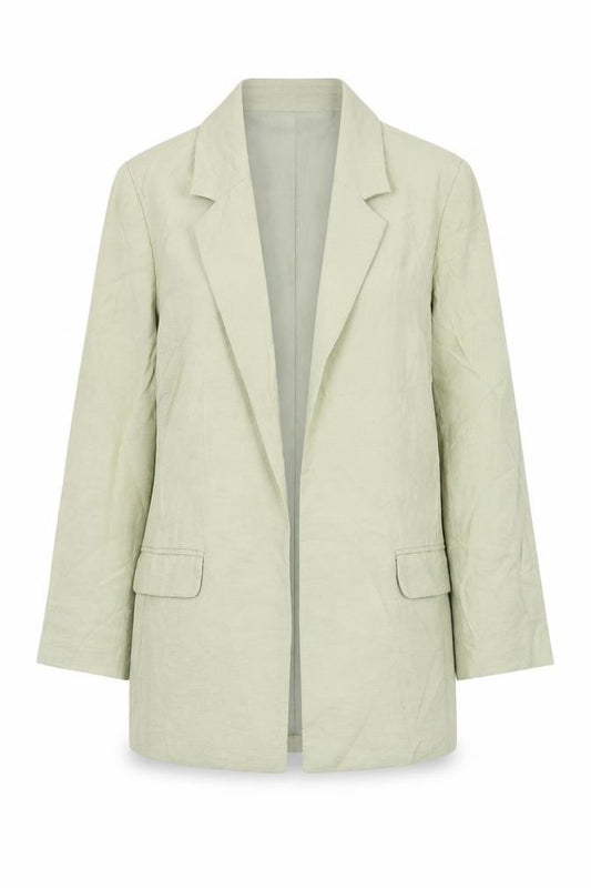 Front view of Next women’s green jacket blazer, size UK 8