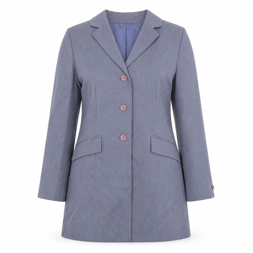 Modern Classic Womens Grey  Polyester Jacket Suit Jacket Size 12