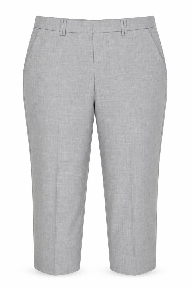 Marks and Spencer Womens Grey  Polyester Dress Pants Trousers Size 16 L28 in Regular Button