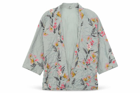 Front view of Next women’s grey floral jacket, size M
