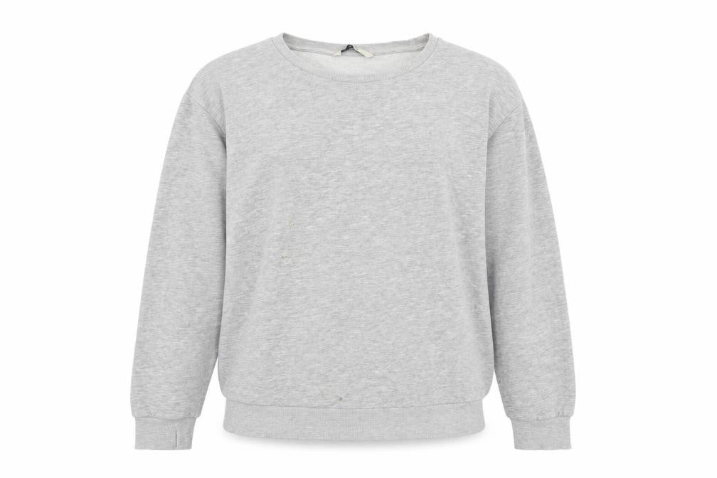 Front view of George women’s grey cotton pullover sweatshirt, size UK 8, pullover
