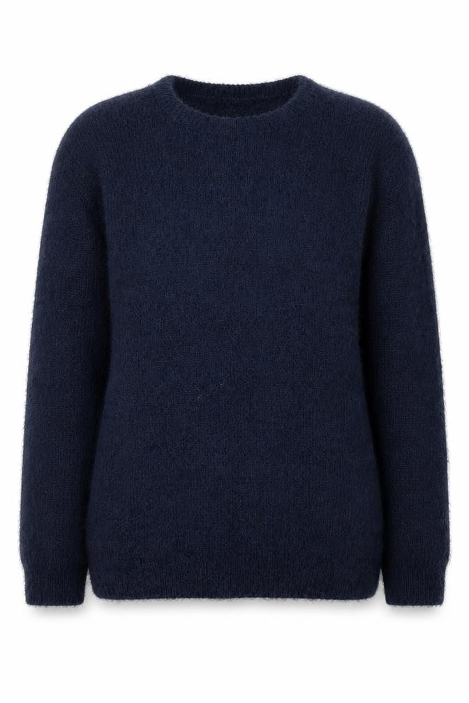 Studio Womens Blue Round Neck  Polyester Pullover Jumper Size 8