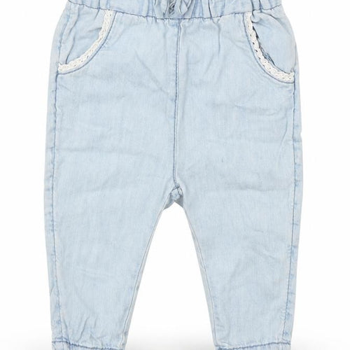 NEXT Baby Blue  100% Cotton Jogger Jeans Size 3-6 Months