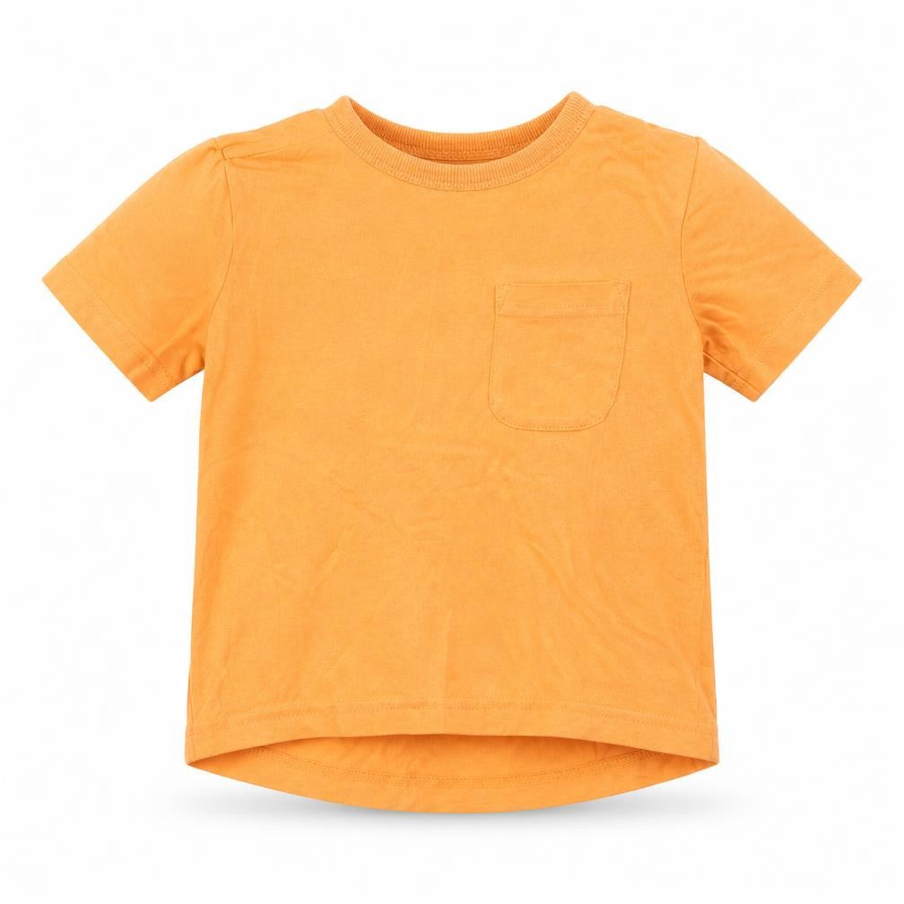 George Boys Orange  Cotton Basic T-Shirt Size 12-18 Months Round Neck