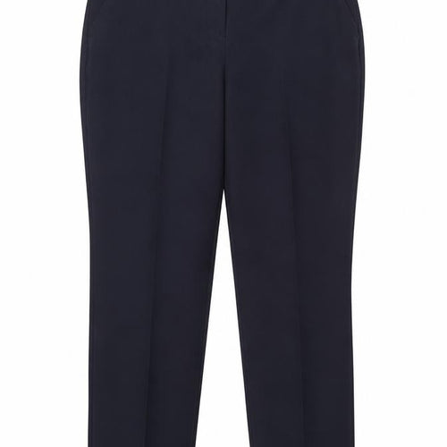 Dunnes Stores Womens Blue  Polyester Dress Pants Trousers Size 14 L28 in Regular Button