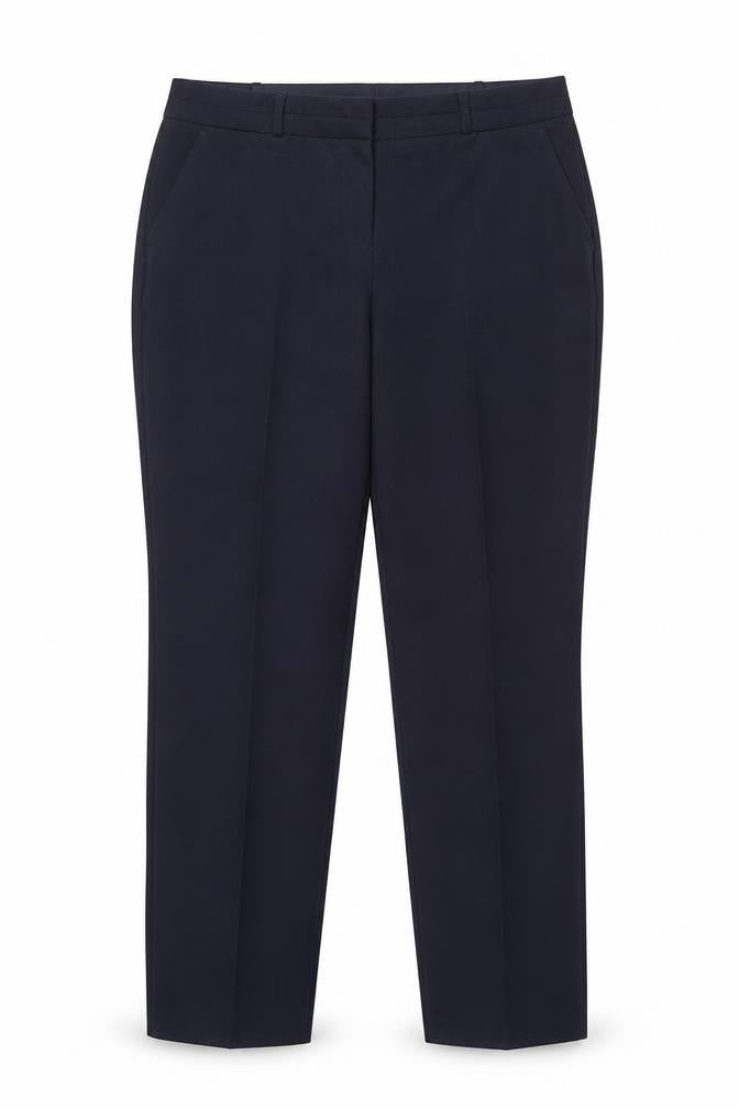 Dunnes Stores Womens Blue  Polyester Dress Pants Trousers Size 14 L28 in Regular Button