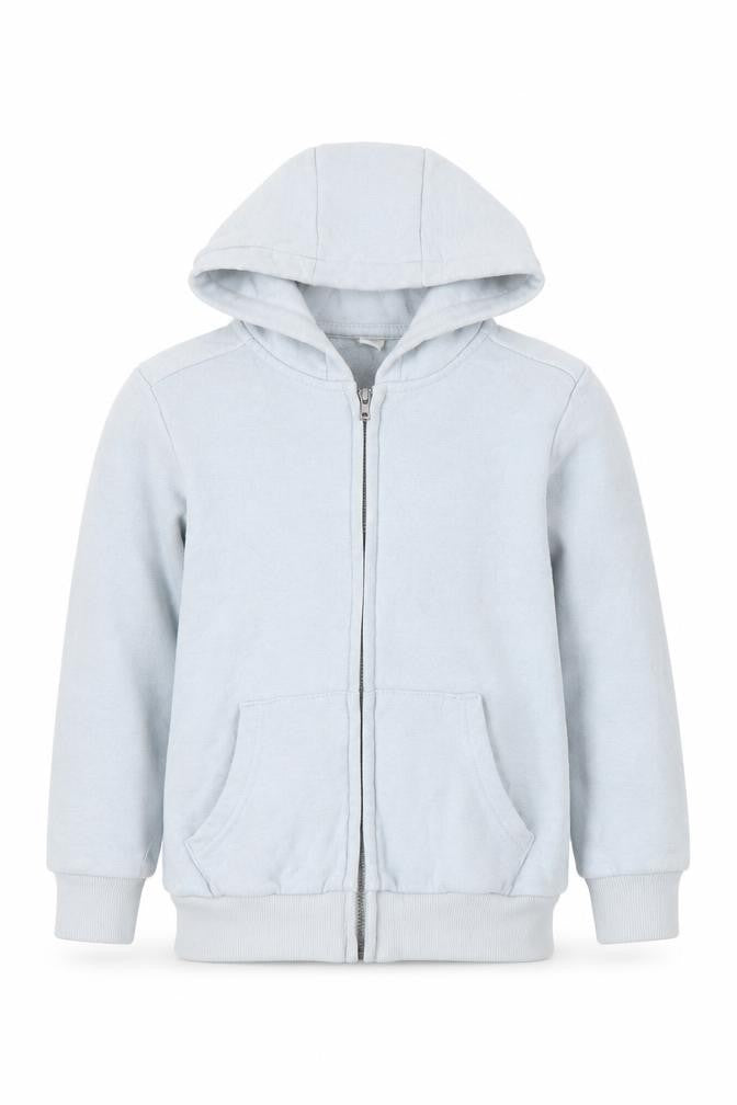 TU Boys Blue  Cotton Full Zip Hoodie Size 6 Years  Zip