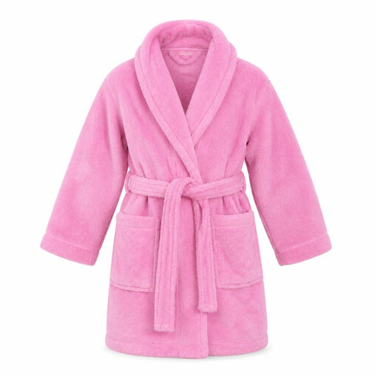 Cherokee Girls Pink Solid Polyester Cami Robe Size 2-3 Years  Tie - Belt included
