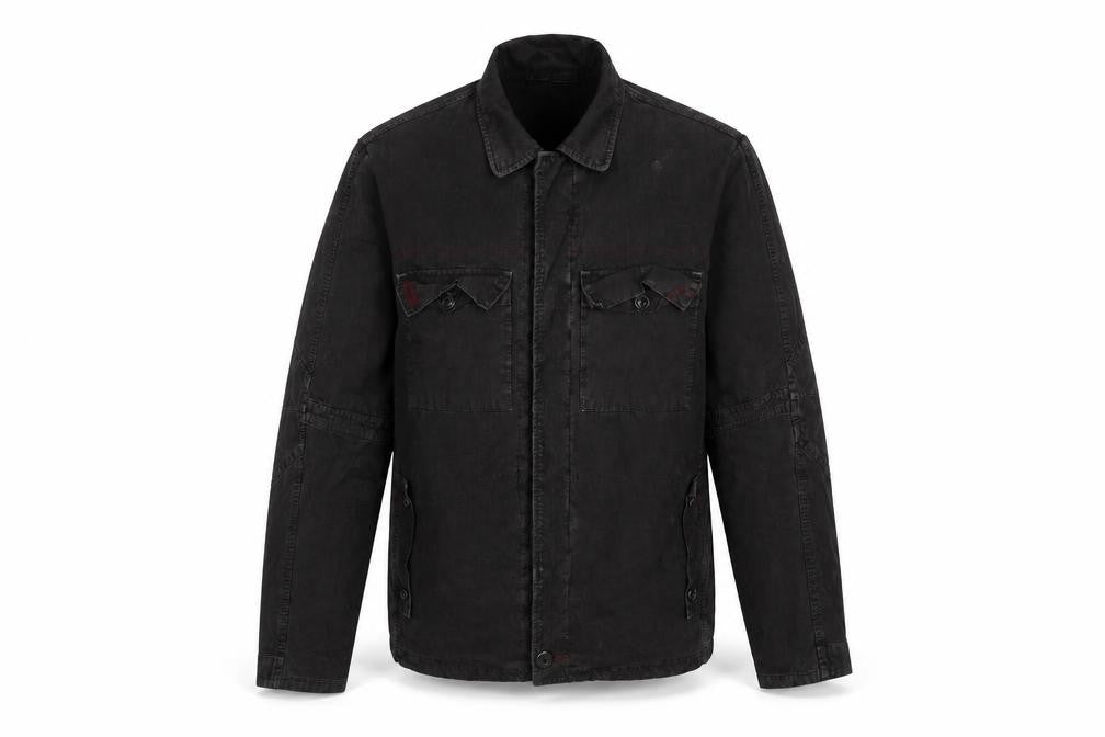 Front view of Brave Soul women’s black jacket, size XS, button