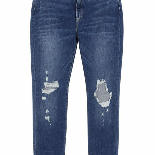 &Denim Womens Blue  Cotton Skinny Jeans Size 30 in L28 in Slim Zip