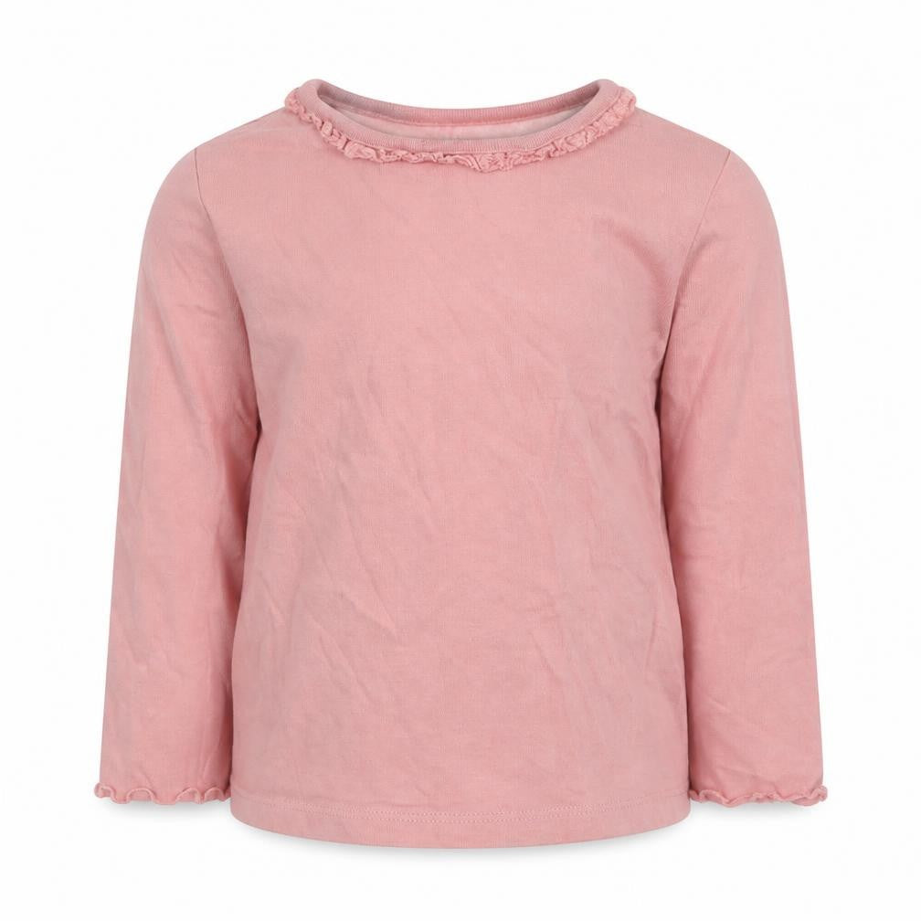 F&F Girls Pink  100% Cotton Basic T-Shirt Size 12-18 Months Round Neck Pullover