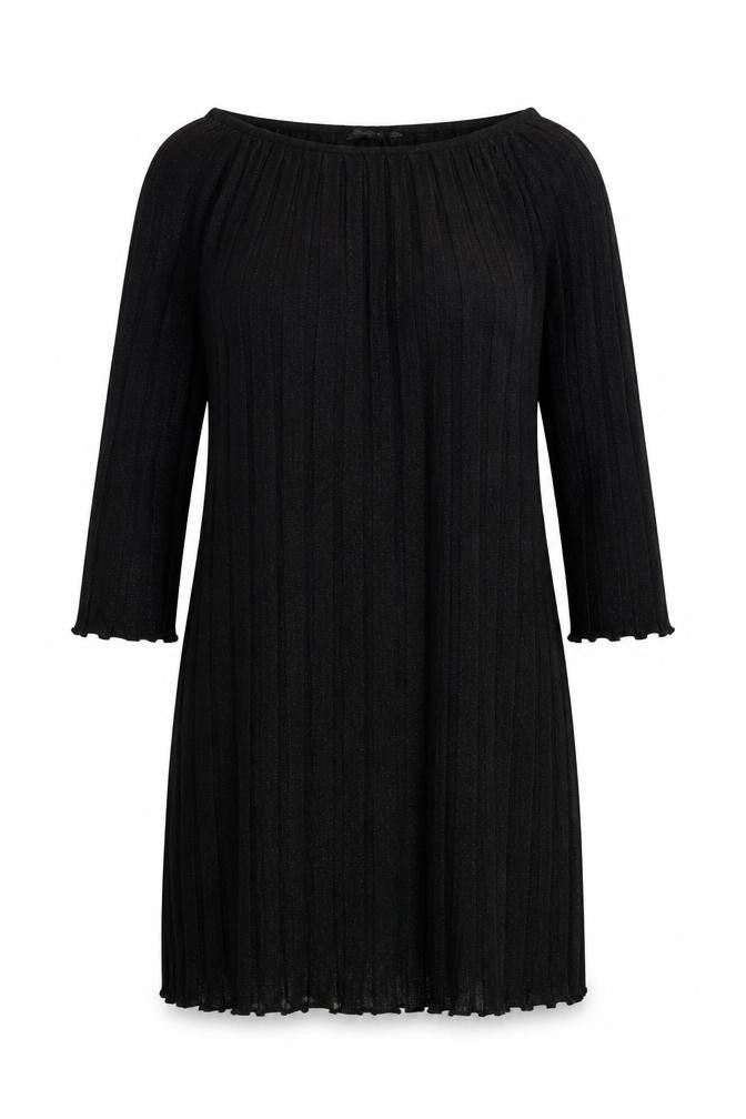 Front view of Atmosphere women’s black acrylic shift, size UK 10, round neck pullover