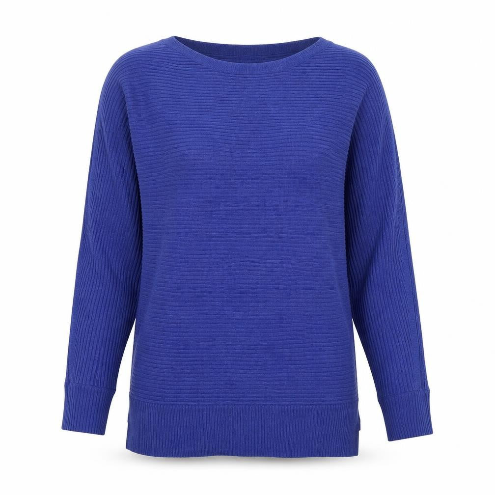 Front view of Next women’s purple scoop neck acrylic jumper, size S