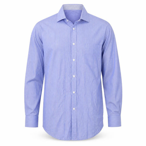 Lakeland Mens Blue  Cotton  Dress Shirt Size M Collared Button