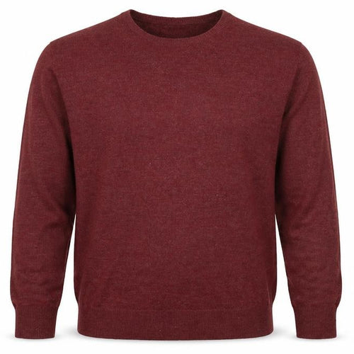Finest Made Clothing Mens Red Crew Neck  Acrylic Pullover Jumper Size XL