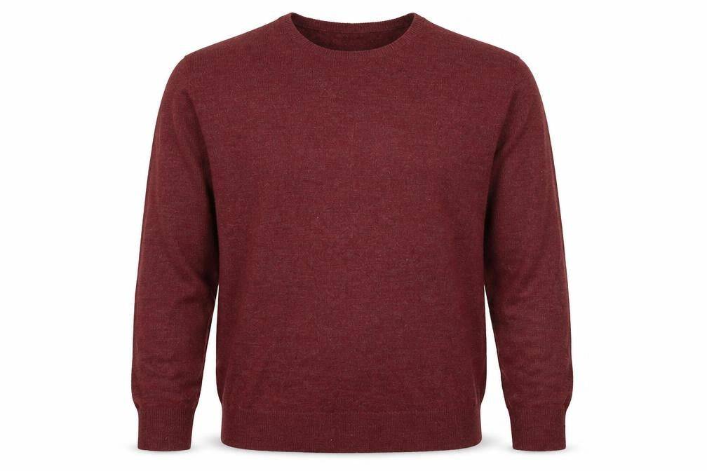Finest Made Clothing Mens Red Crew Neck  Acrylic Pullover Jumper Size XL