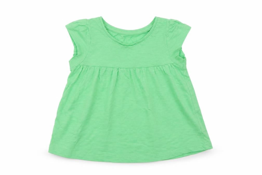 St Bernard Girls Green  Cotton Shift  Size 18 Months  Round Neck