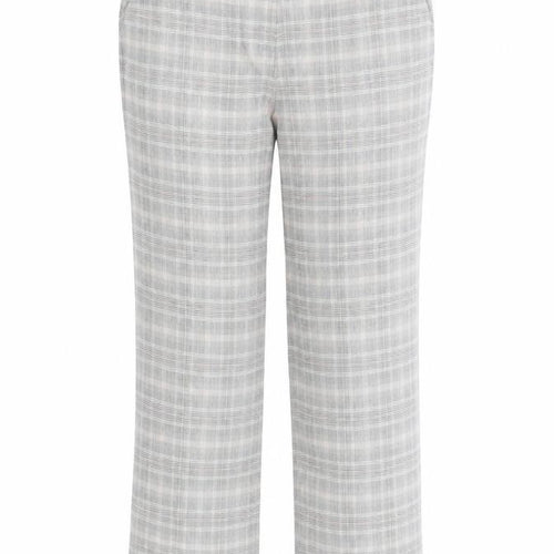 NEXT Womens Multicoloured Plaid Viscose Carrot Trousers Size 12 L30 in Regular Zip