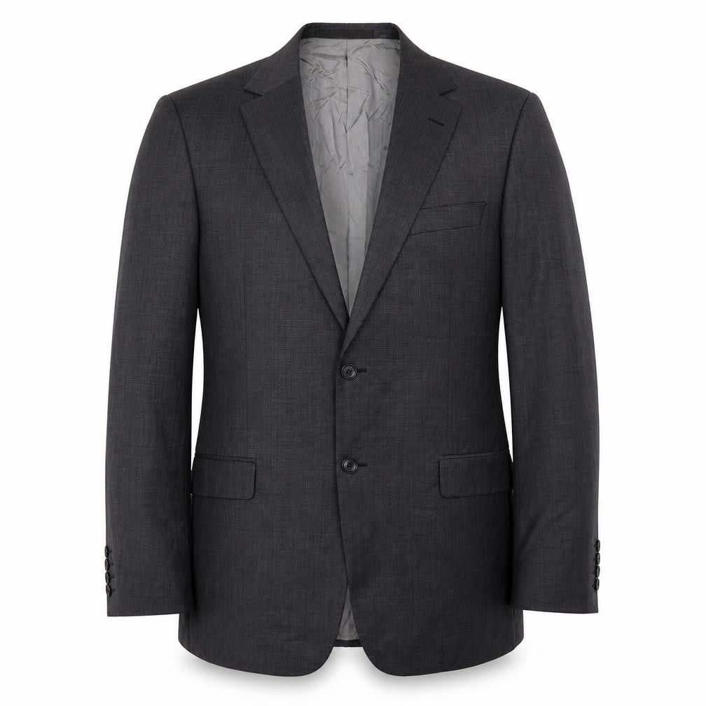 Front view of Marks & Spencer men’s grey wool jacket suit jacket, size 40