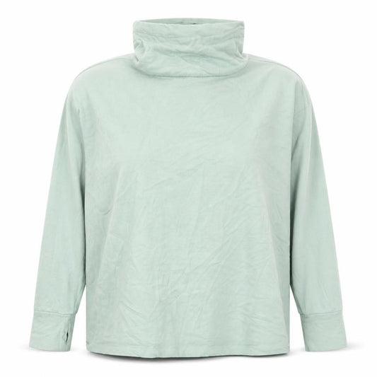 Front view of Capsule women’s green cotton pullover sweatshirt, size UK 20, pullover