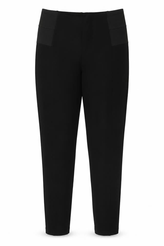 Preworn Womens Black  Polyester Trousers  Size 30 in L28 in Regular