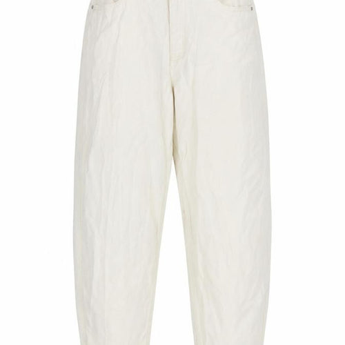 F&F Womens Ivory  Cotton Mom Jeans Size 10 L28 in Regular Button