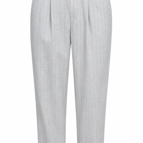 Bershka Womens Grey Striped Polyester Trousers  Size XS L25 in Regular
