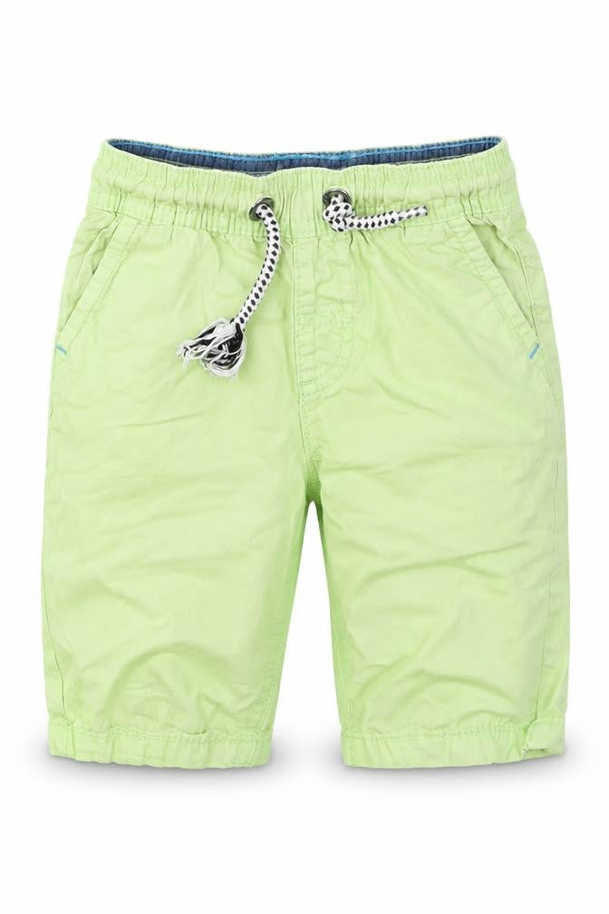 Blue Zoo Boys Green  Cotton Bermuda Shorts Size 2-3 Years  Regular Tie