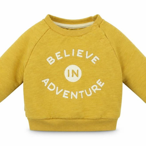 Primark Boys Yellow  Cotton Pullover Jumper Size 0-3 Months  Pullover - Believe in Adventure