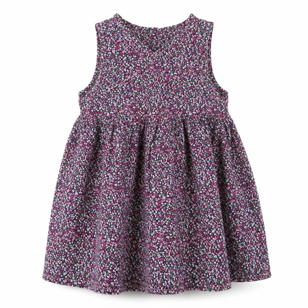 Watch Me Grow Girls Multicoloured Floral 100% Cotton A-Line  Size 2 Years  Round Neck Button